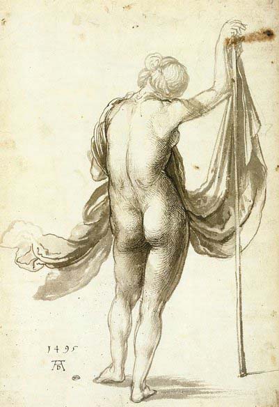 Albrecht Durer Female Nude from Behind
